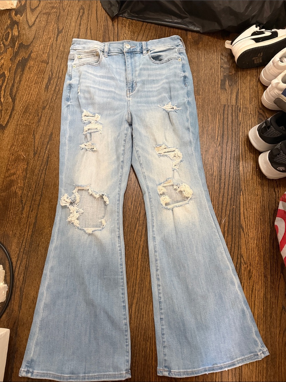 American Eagle Curvy Super High-Rise Flare size 8/29W
